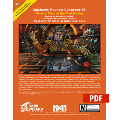 Moving Maze of the Mad Master - PDF Only