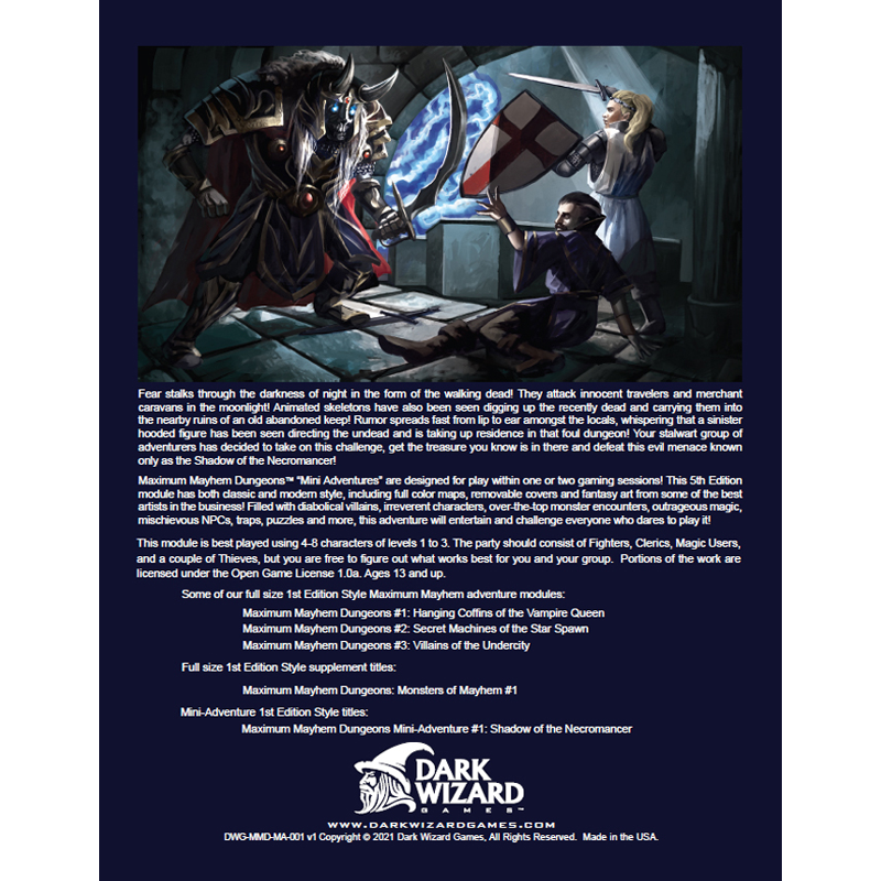 Mini Adventure #1: Shadow of the Necromancer 5E - PDF Only - Image 2