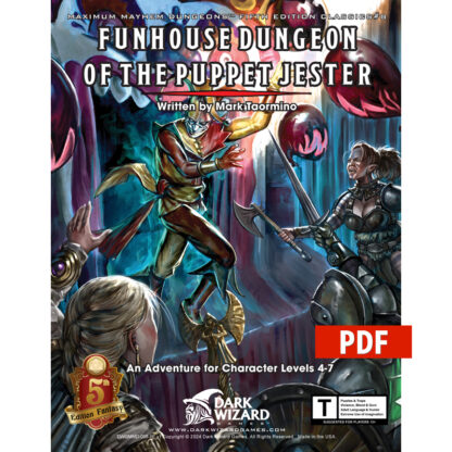 Funhouse Dungeon of the Puppet Jester 5E - PDF Only