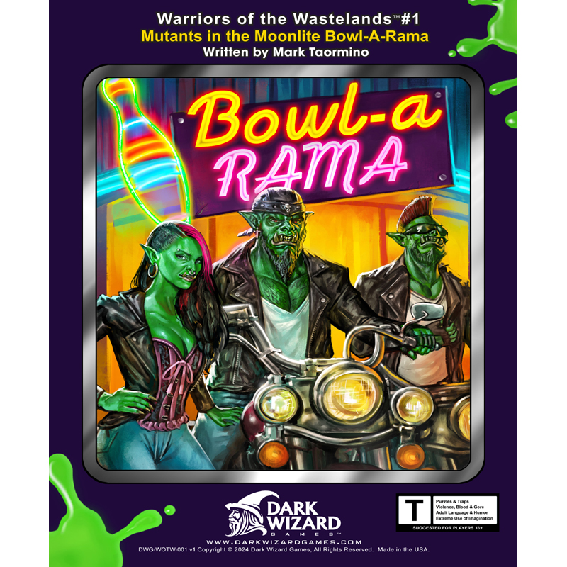Mutants in the Moonlite Bowl-A-Rama - 1E / 5E Softcover Book + PDF