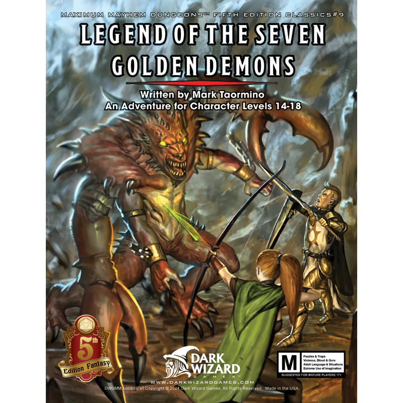 Legend of the Seven Golden Demons - 5E Softcover Book + PDF