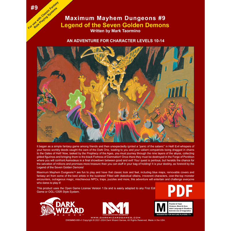Legend of the Seven Golden Demons 1E - PDF Only