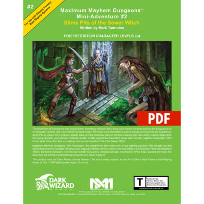 Slime Pits of the Sewer Witch 1E - PDF Only