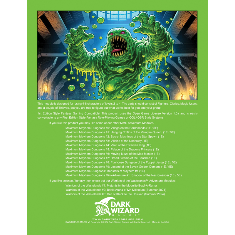 Slime Pits of the Sewer Witch - 1E Softcover Book + PDF - Image 5