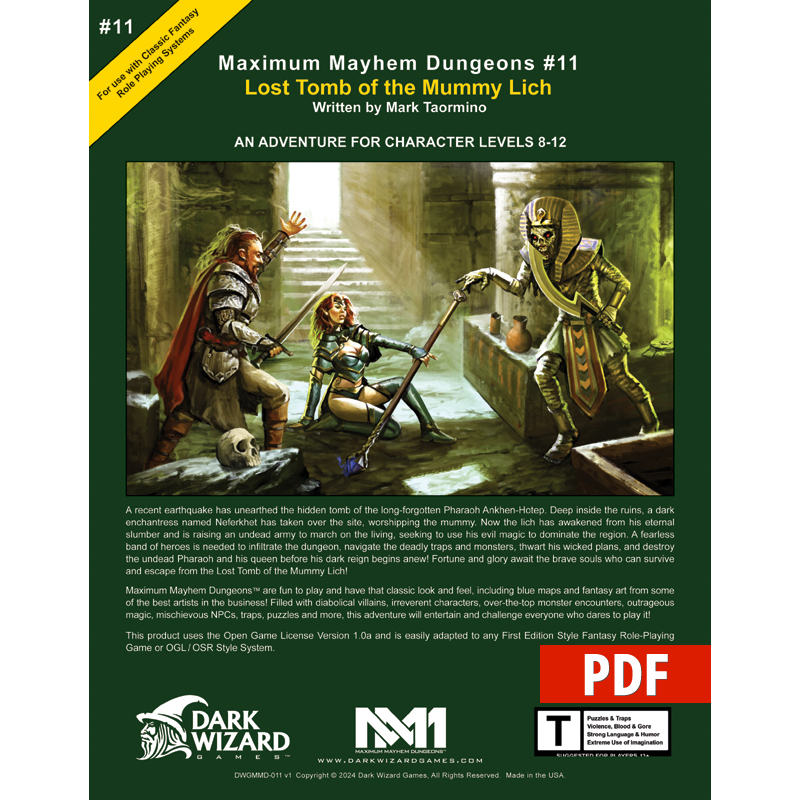 Lost Tomb of the Mummy Lich 1E - PDF Only