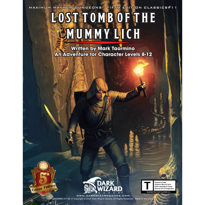 Lost Tomb of the Mummy Lich - 5E Softcover Book + PDF