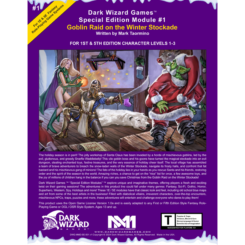 Goblin Raid on the Winter Stockade - 1E / 5E Softcover Book + PDF