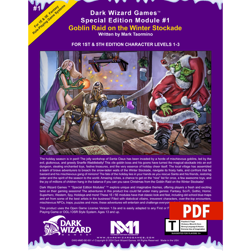 Goblin Raid on the Winter Stockade – 1E / 5E - PDF Only