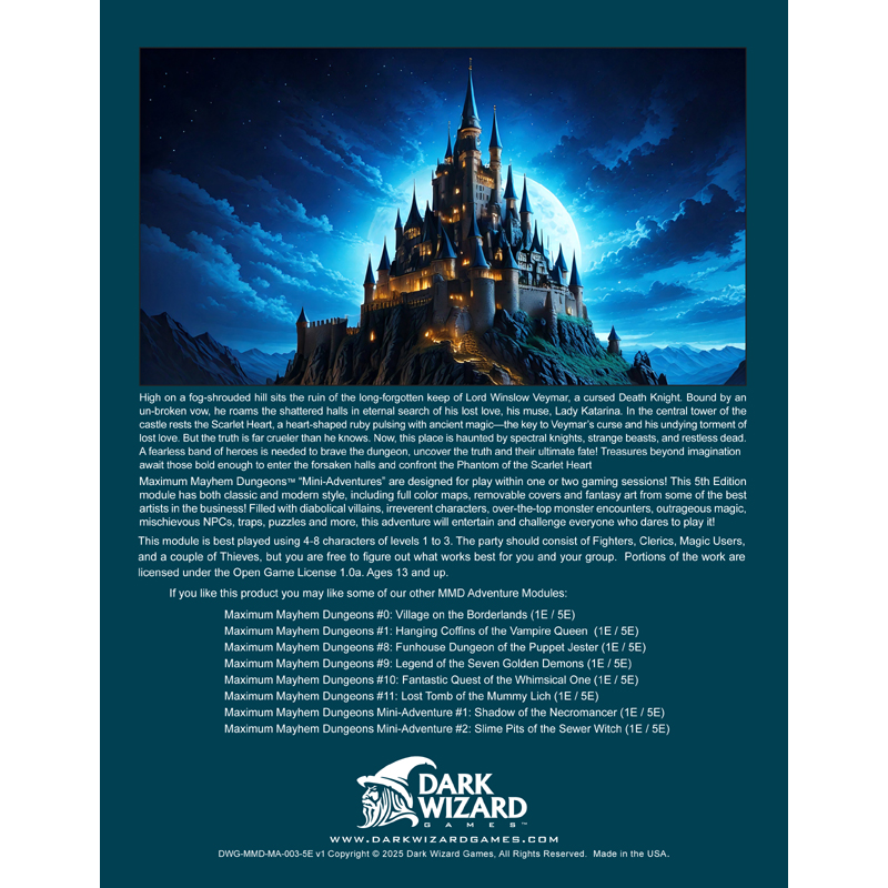 Phantom of the Scarlet Heart – 5E - PDF Only - Image 2