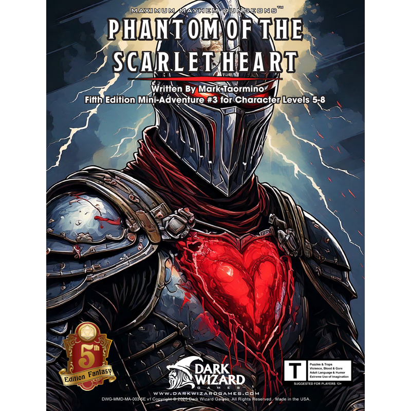 Phantom of the Scarlet Heart - 5E Softcover Book + PDF