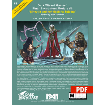 Sinestra and her Machina Spidera – 1E / 5E - PDF Only