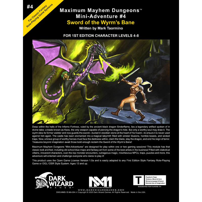 Sword of the Wyrm's Bane - 1E Softcover Book + PDF