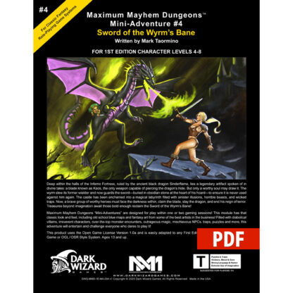 Sword of the Wyrm's Bane – 1E - PDF Only