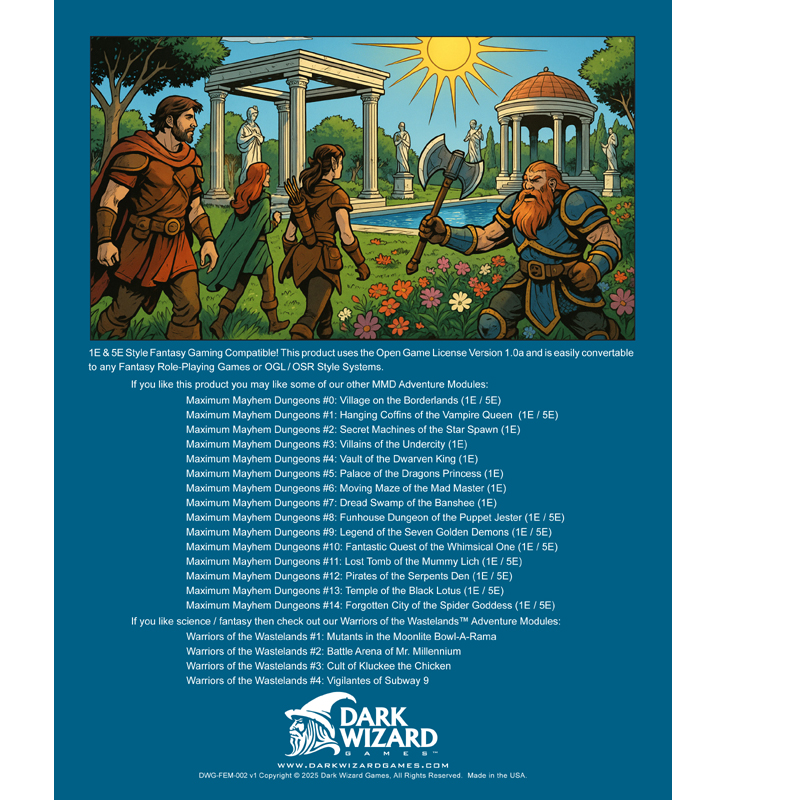 Minos and the Garden of the Forever Sun - 1E / 5E Softcover Book + PDF - Image 13