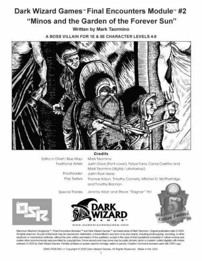 Minos and the Garden of the Forever Sun – 1E / 5E - PDF Only - Image 8
