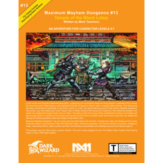 Temple of the Black Lotus - 1E Softcover Book + PDF