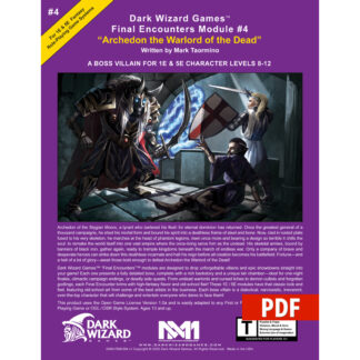 Archedon Warlord of the Dead – 1E / 5E - PDF Only