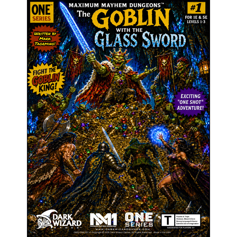 The Goblin with the Glass Sword - (PULP COVER EDITION) - 1E / 5E Softcover Book + PDF (PRE-ORDER NOW!)