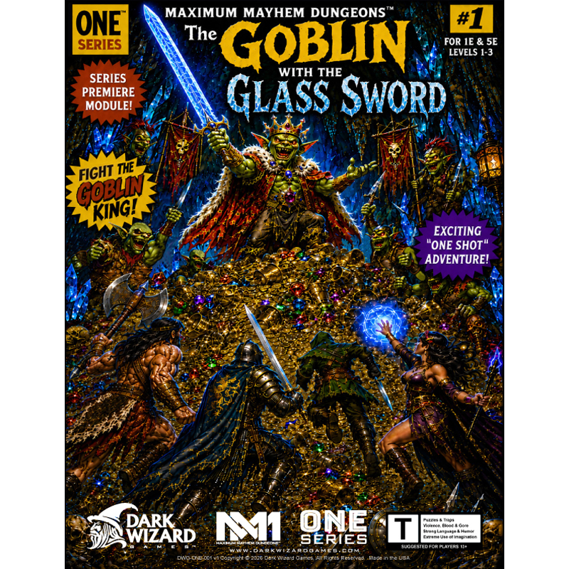 The Goblin with the Glass Sword - (PULP COVER EDITION) - 1E / 5E Softcover Book + PDF (PRE-ORDER NOW!)