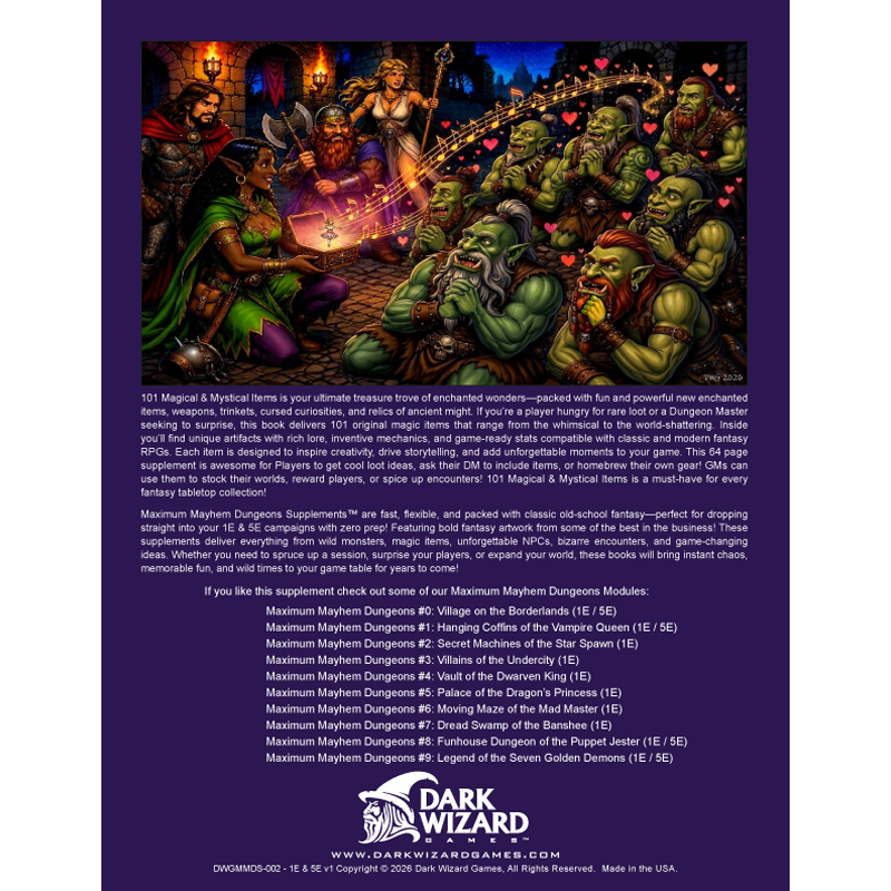 101 Magical and Mystical Items - 1E / 5E Softcover Book + PDF (FIFTH EDITION COVER) - Image 39