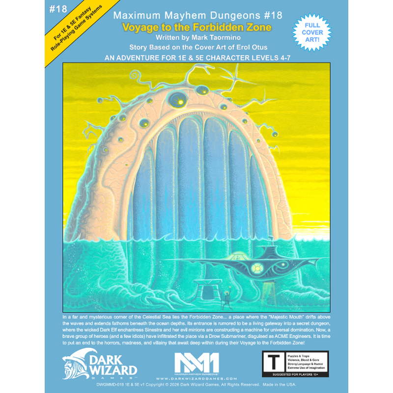 Voyage to the Forbidden Zone - 1E / 5E Softcover Book + PDF